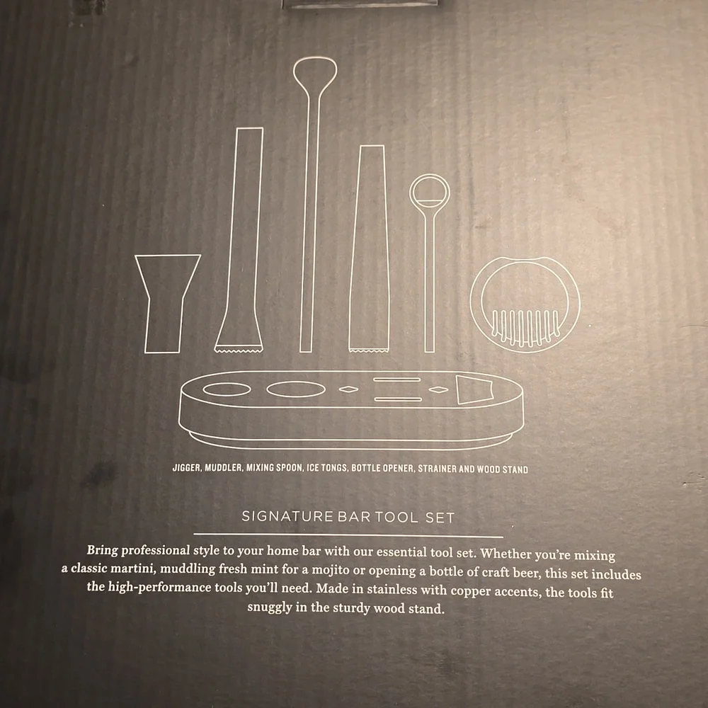 NEW Exclusive Williams Sonoma Signature Bar Tool Set, Retail $174.95 USD
